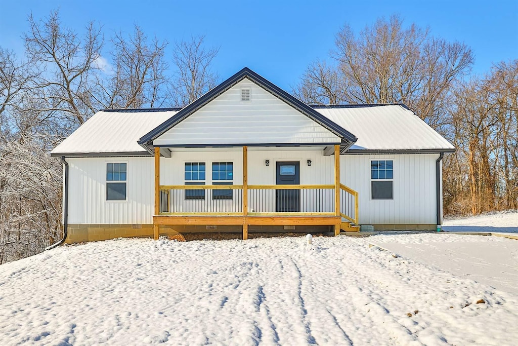 view of front of home with a porch