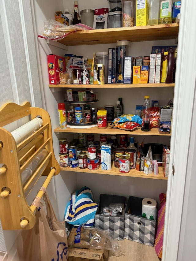 view of pantry