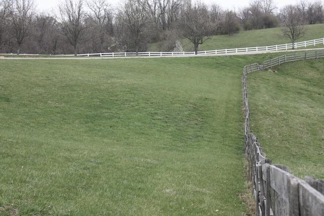 9520 E Bend Rd, Burlington, KY 41005 - view of yard with a rural view and fence
