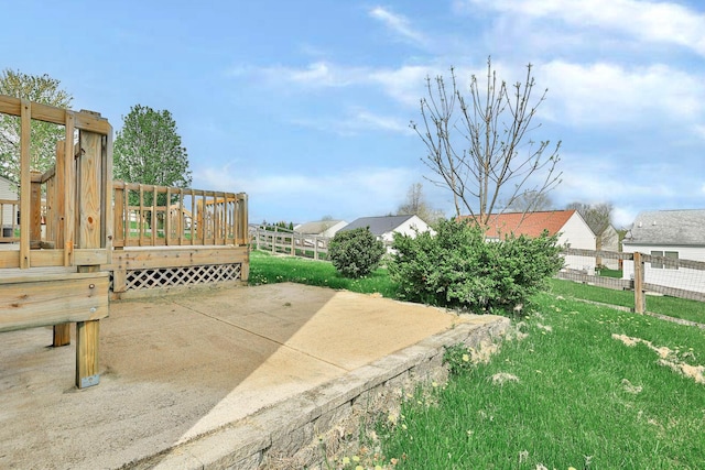 2041 Lafitte Ct, Union, KY 41091 - view of yard with a wooden deck and fence