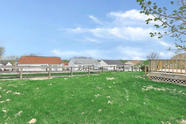 2041 Lafitte Ct, Union, KY 41091 - view of yard featuring fence and a wooden deck