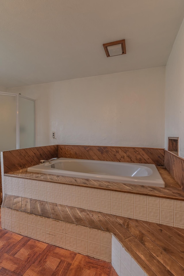 9208 Hawksridge Dr, Covington, KY 41017 - bathroom with a shower stall and a bath