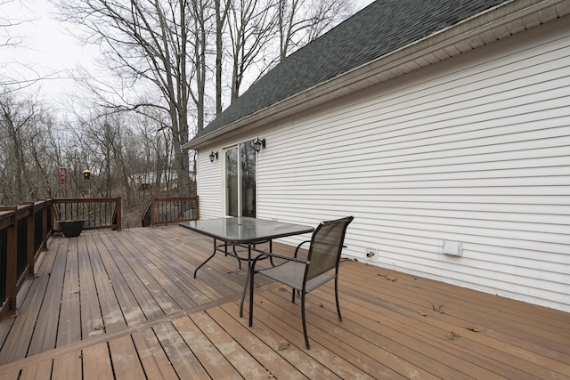 view of wooden terrace