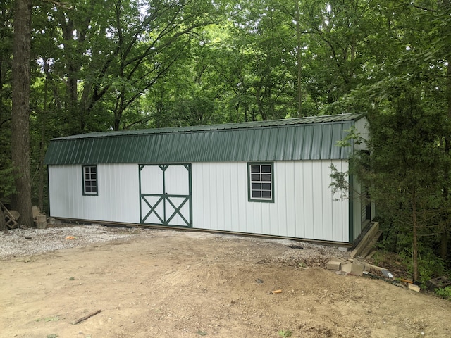 view of outbuilding featuring an outdoor structure