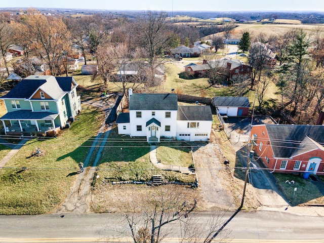 aerial view featuring a residential view