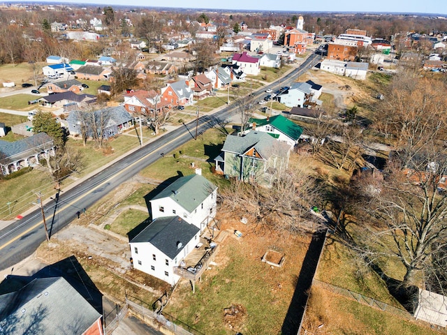 bird's eye view with a residential view