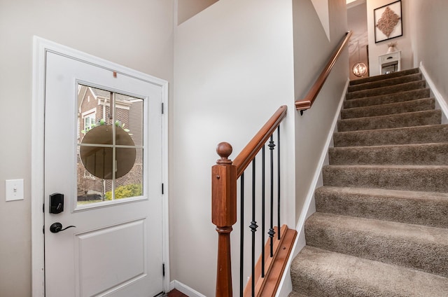 foyer with stairs