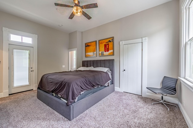 639 Watkins St, Covington, KY 41011 - bedroom with carpet flooring and a ceiling fan
