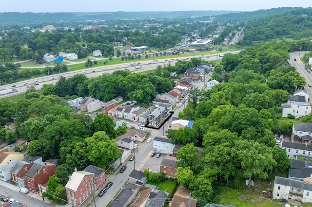 639 Watkins St, Covington, KY 41011 - aerial overview of property's location with nearby suburban area
