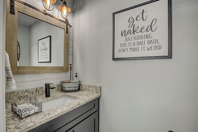 bathroom with vanity