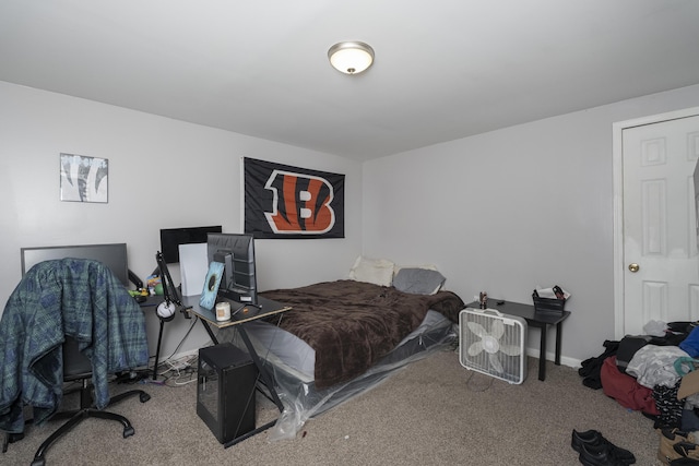 bedroom featuring carpet flooring