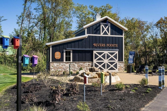 view of barn