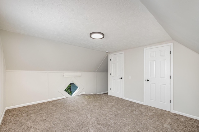 29 Race St, Dry Ridge, KY 41035 - bonus room with a textured ceiling, lofted ceiling, and carpet flooring