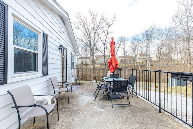 view of patio / terrace with outdoor dining area