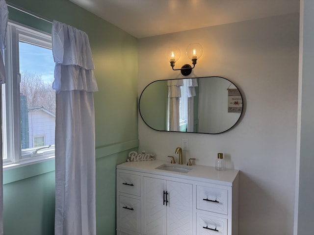 bathroom with vanity