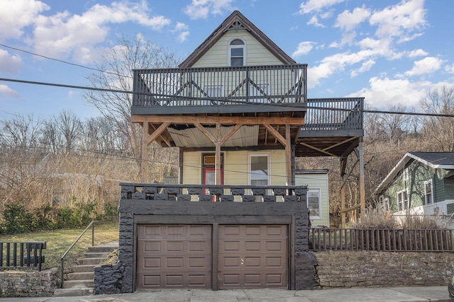 view of front of property with an attached garage