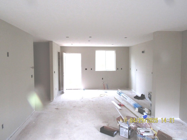 view of unfurnished living room