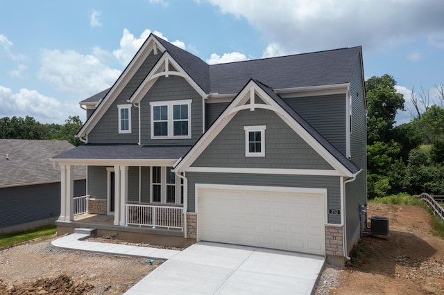 232 Chardonnay Vly, Walton, KY 41094 - craftsman-style home with covered porch, driveway, and an attached garage