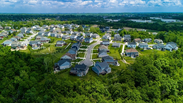 birds eye view of property featuring a residential view