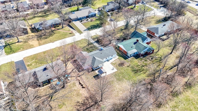 aerial view featuring a residential view