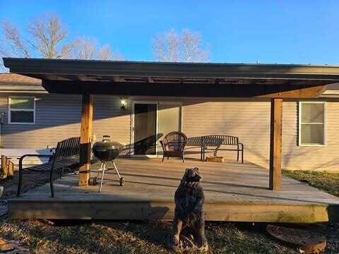 125 Smith Ave, Warsaw, KY 41095 - rear view of house featuring a deck