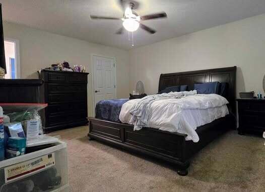 125 Smith Ave, Warsaw, KY 41095 - bedroom featuring light carpet and ceiling fan