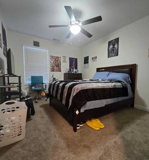 125 Smith Ave, Warsaw, KY 41095 - carpeted bedroom with baseboards and a ceiling fan