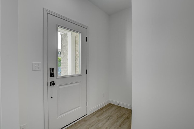 350 Foxhunt Dr, Walton, KY 41094 - doorway featuring light wood finished floors and baseboards