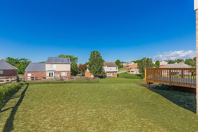 350 Foxhunt Dr, Walton, KY 41094 - view of yard featuring a wooden deck and a residential view