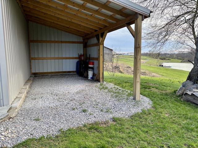 98 S Main St, Dry Ridge, KY 41035 - exterior space featuring driveway, a carport, and a pole building