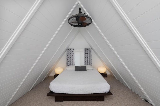 540 Summer Dr, Williamstown, KY 41097 - bedroom featuring carpet floors and lofted ceiling
