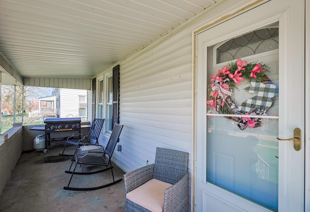 view of patio / terrace featuring a porch