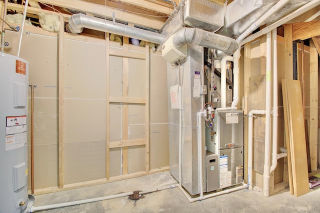 2141 Tantallon Dr, Fort Mitchell, KY 41017 - utility room featuring heating unit and electric water heater