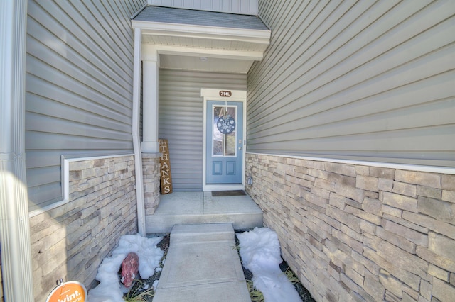 714 Streamside Dr Unit L, Alexandria, KY 41001 - view of exterior entry featuring stone siding