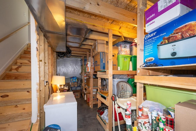 view of storage room