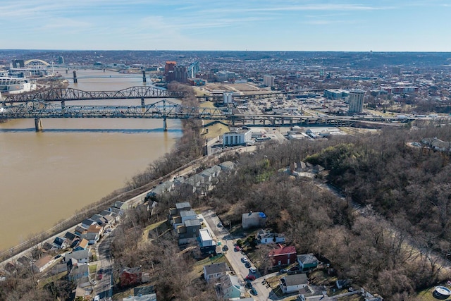 935 John St, Covington, KY 41016 - bird's eye view with a water view and a city view