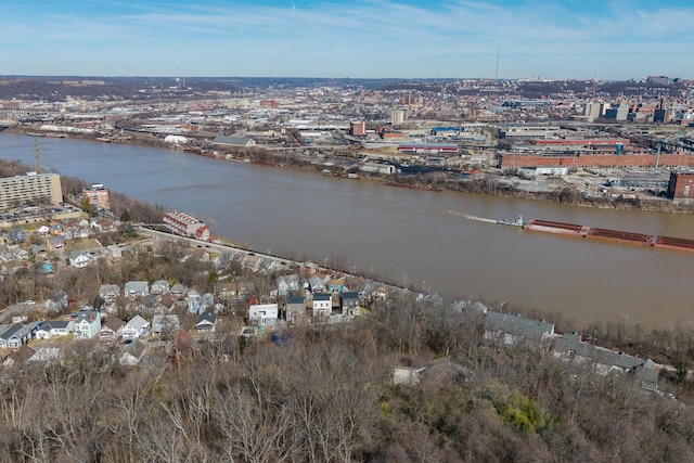 935 John St, Covington, KY 41016 - drone / aerial view featuring a water view