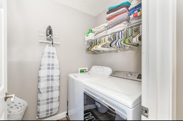 laundry area with washer and dryer and laundry area
