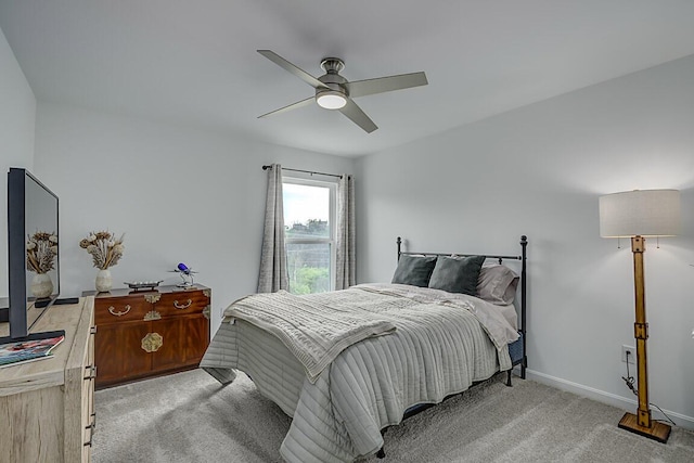 9956 Meadow Glen Dr, Independence, KY 41051 - bedroom featuring light carpet, ceiling fan, and baseboards