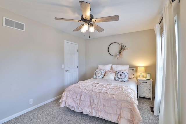 11506 Sutherland Dr, Walton, KY 41094 - carpeted bedroom featuring baseboards, a ceiling fan, and visible vents