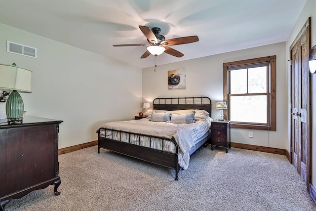 445 Elk Lake Resort Rd Unit 947-948, Owenton, KY 40359 - carpeted bedroom with baseboards and a ceiling fan