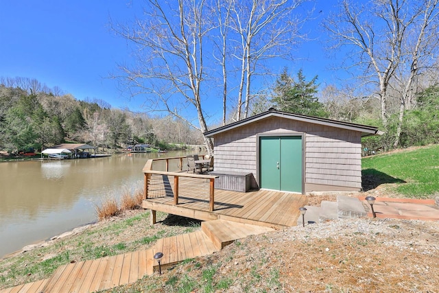 445 Elk Lake Resort Rd Unit 947-948, Owenton, KY 40359 - dock featuring a deck with water view