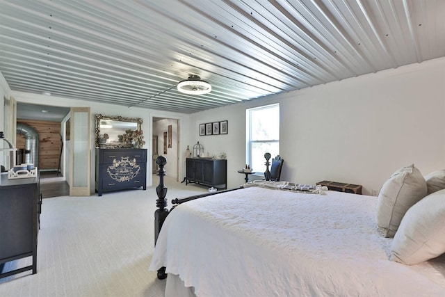 bedroom with carpet floors