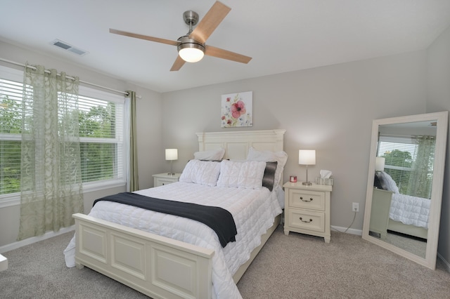 692 Daphne Way, Crescent Springs, KY 41017 - bedroom featuring light carpet, baseboards, and ceiling fan