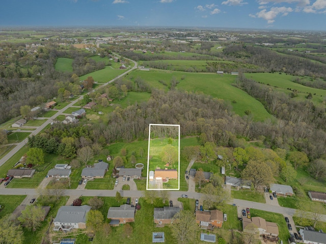 bird's eye view featuring a residential view