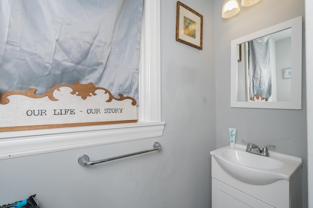 bathroom featuring vanity
