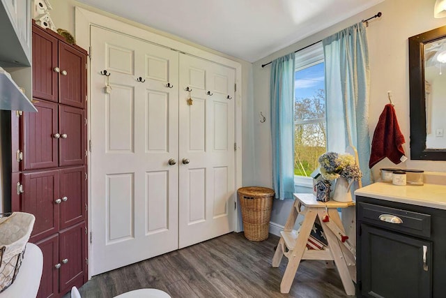 5375 Sherman Mount Zion, Dry Ridge, KY 41035 - interior space featuring dark wood-style floors and baseboards