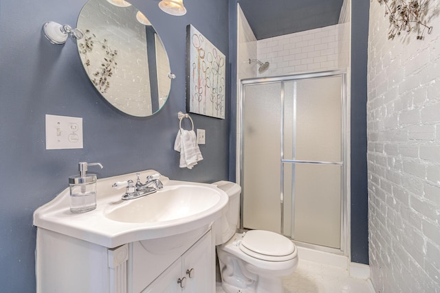 118 Electric Ave, Southgate, KY 41071 - bathroom featuring a shower stall, toilet, and vanity