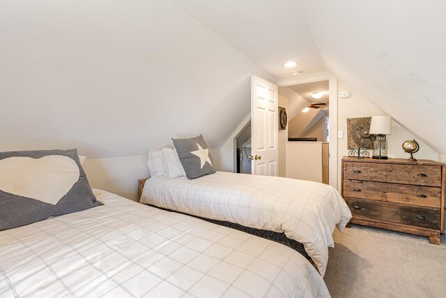 118 Electric Ave, Southgate, KY 41071 - carpeted bedroom with vaulted ceiling