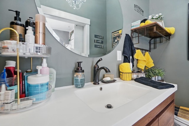 bathroom with vanity